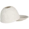 Clayre & Eef 6CE2209 Kandelaar Wit Ø 12x8 cm