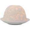 Clayre & Eef 6CE2209 Kandelaar Wit Ø 12x8 cm