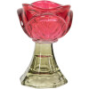 Clayre & Eef 6GL5342P Kandelaar Ø 7x10 cm Roze-Groen