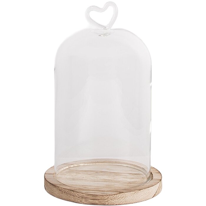 Clayre & Eef 6GL5359 Glasklok Ø 12x19 cm