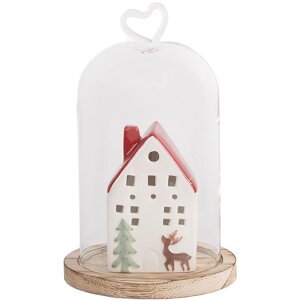Clayre & Eef 6GL5359 Glasklok Ø 12x19 cm