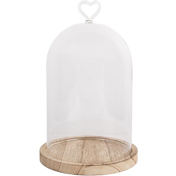 Clayre & Eef 6GL5360 Glazen Klok Ø 14x22 cm