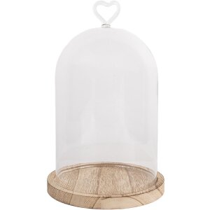 Clayre & Eef 6GL5360 Glazen Klok Ø 14x22 cm