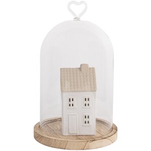 Clayre & Eef 6GL5360 Glazen Klok Ø 14x22 cm