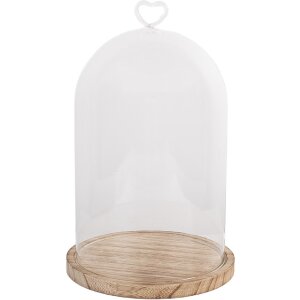 Clayre & Eef 6GL5361 Glazen Cloche Ø 17x27 cm