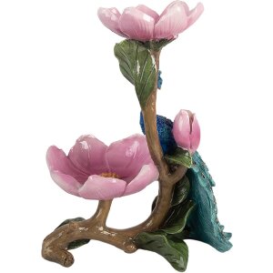 Clayre & Eef 6PR5799 Decoratieve Schaal 18x12x24 cm Blauw-Roze