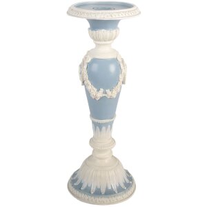 Clayre & Eef 6PR5801 Kandelaar Ø 10x27 cm Wit...