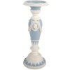 Clayre & Eef 6PR5801 Kandelaar Ø 10x27 cm Wit en Blau
