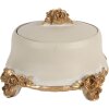 Clayre & Eef 6PR5802 Sieradenkist Ø 14x9 cm Beige-Goud