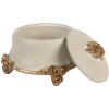 Clayre & Eef 6PR5802 Sieradenkist Ø 14x9 cm Beige-Goud
