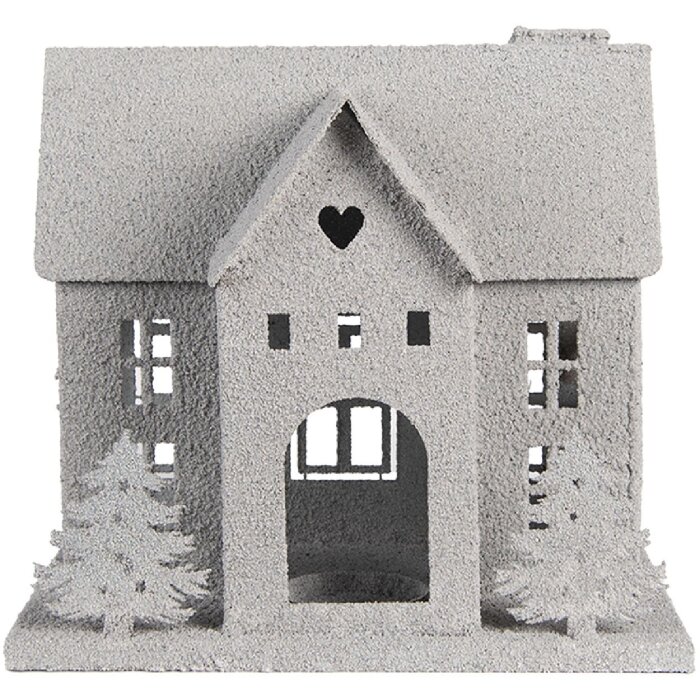 Clayre & Eef 6Y5932 Decoratie Huis 26x17x24 cm Grijs