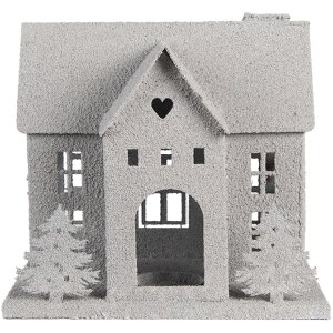Clayre & Eef 6Y5932 Decoratie Huis 26x17x24 cm Grijs