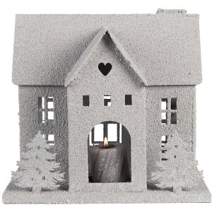 Clayre & Eef 6Y5932 Decoratie Huis 26x17x24 cm Grijs
