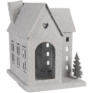 Clayre & Eef 6Y5932 Decoratie Huis 26x17x24 cm Grijs
