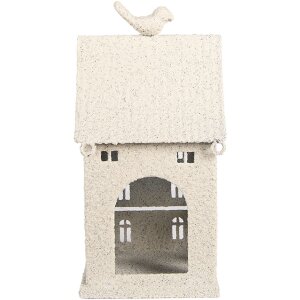 Clayre & Eef 6Y5934 Decoratie Huis 14x15x28 cm Beige