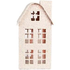 Clayre & Eef 6Y5935 Decoratie Huis 14x14x26 cm Beige