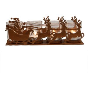 Clayre & Eef 6Y5937 Kandelaar Kerstslee 25x8x8 cm