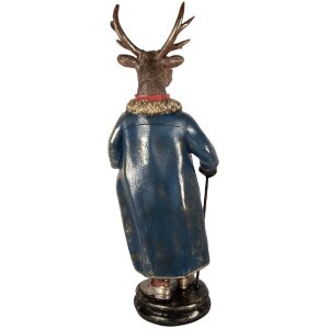 Clayre & Eef 5PR0174 Decoratie Rendier 25x18x66 cm Bruin Rood