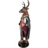Clayre & Eef 5PR0174 Decoratie Rendier 25x18x66 cm Bruin Rood