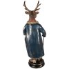 Clayre & Eef 5PR0174 Decoratie Rendier 25x18x66 cm Bruin Rood