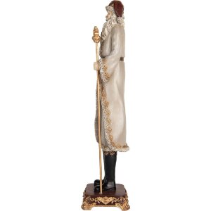Clayre & Eef 6PR5369 Kerstman Decoratie 10x10x42 cm