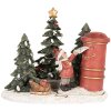 Clayre & Eef 6PR5373 Decoratie Kind bij de brievenbus LED 16x12x14 cm