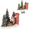 Clayre & Eef 6PR5373 Decoratie Kind bij de brievenbus LED 16x12x14 cm
