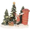Clayre & Eef 6PR5373 Decoratie Kind bij de brievenbus LED 16x12x14 cm