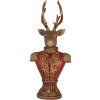 Clayre & Eef 6PR5394 Decoratie Buste Hert 16x14x36 cm