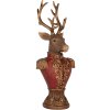 Clayre & Eef 6PR5394 Decoratie Buste Hert 16x14x36 cm