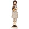 Clayre & Eef 6PR5395 Kind Decoratie 8x8x30 cm Grijs en Bruin