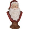Clayre & Eef 6PR5398 Decoratieve Kerstman Buste 18x12x30 cm