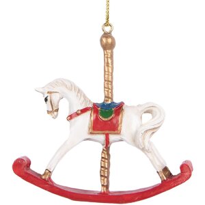 Clayre & Eef 6PR5413 Decoratiehanger Schommelpaard 8x2x7 cm