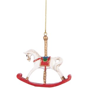 Clayre & Eef 6PR5413 Decoratiehanger Schommelpaard 8x2x7 cm