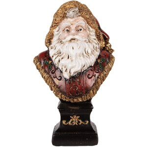Clayre & Eef 6PR5589 Decoratieve Buste Kerstman...