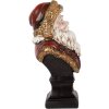 Clayre & Eef 6PR5589 Decoratieve Buste Kerstman 10x8x17 cm