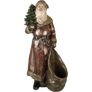 Clayre & Eef 6PR5590 Kerstman Decoratie 24x17x47 cm...