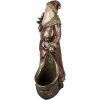 Clayre & Eef 6PR5590 Kerstman Decoratie 24x17x47 cm Rot en Goudkleurig
