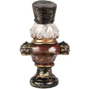 Clayre & Eef 6PR5591 Decoratie Borstbeeld Notenkraker 9x6x15 cm Rood