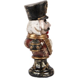 Clayre & Eef 6PR5591 Decoratie Borstbeeld Notenkraker 9x6x15 cm Rood