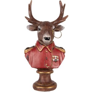 Clayre & Eef 6PR5594 Decoratie Buste Rendier 10x8x19...