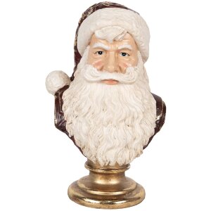 Clayre & Eef 6PR5684 Decoratie Buste Kerstman...