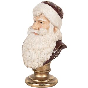 Clayre & Eef 6PR5684 Decoratie Buste Kerstman...