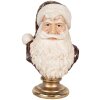 Clayre & Eef 6PR5684 Decoratie Buste Kerstman 17x15x27 cm