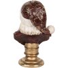 Clayre & Eef 6PR5684 Decoratie Buste Kerstman 17x15x27 cm