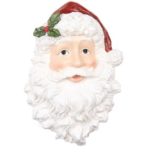 Clayre & Eef 6PR5690 Wanddecoratie Kerstman 32x9x45 cm