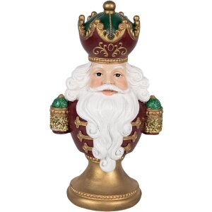 Clayre & Eef 6PR5694 Decoratieve Kerstman Buste met...