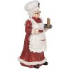 Clayre & Eef 6PR5696 Kerstversiering Kerstvrouw 15x15x30 cm