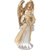 Clayre & Eef 6PR5697 Decoratie Engel 16x13x35 cm Goud Zilverkleur