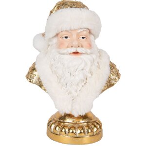 Clayre & Eef Decoratieve Buste Kerstman 23x15x32 cm...